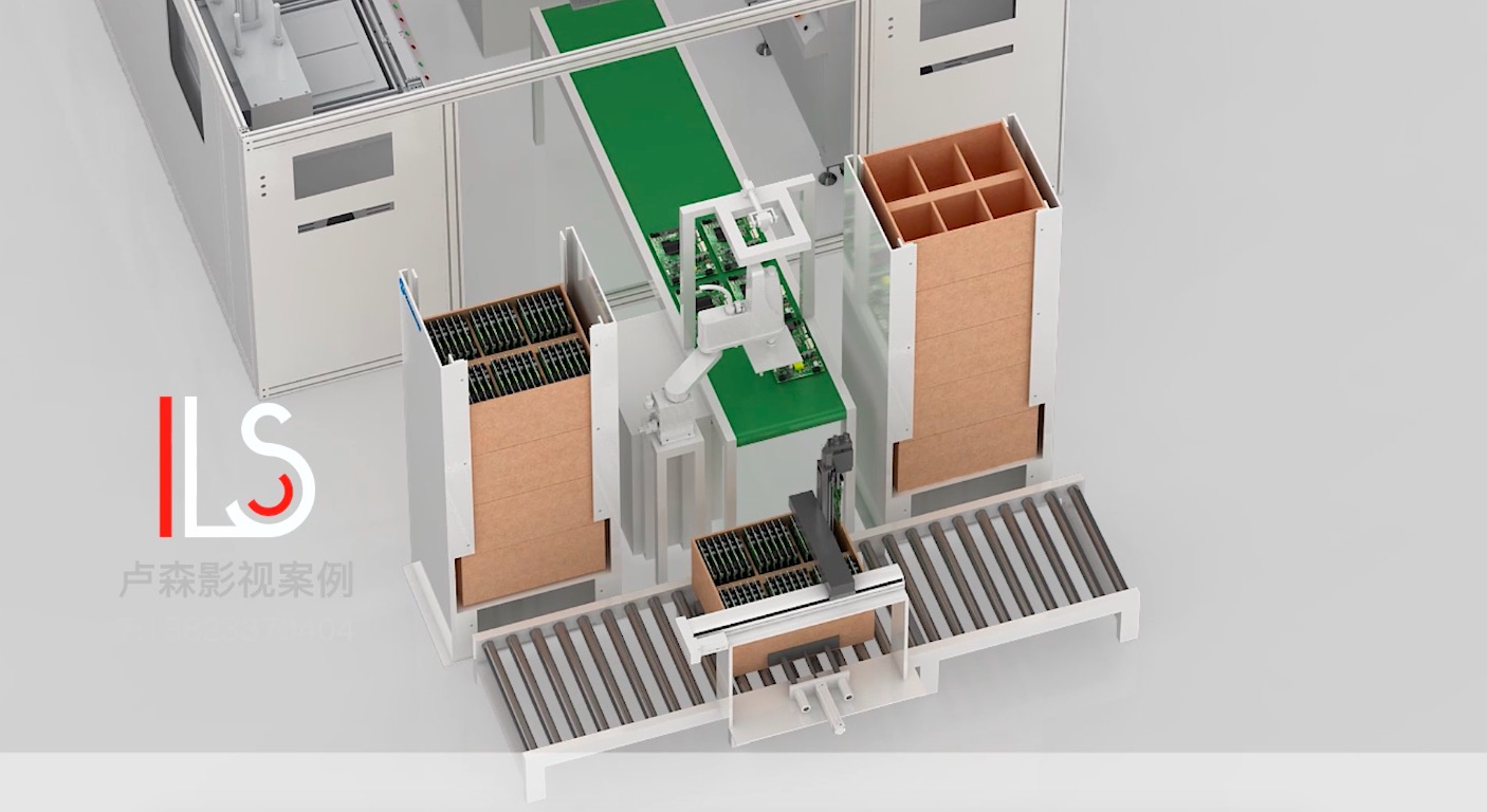 PCBA流水線機(jī)械動畫制作案例